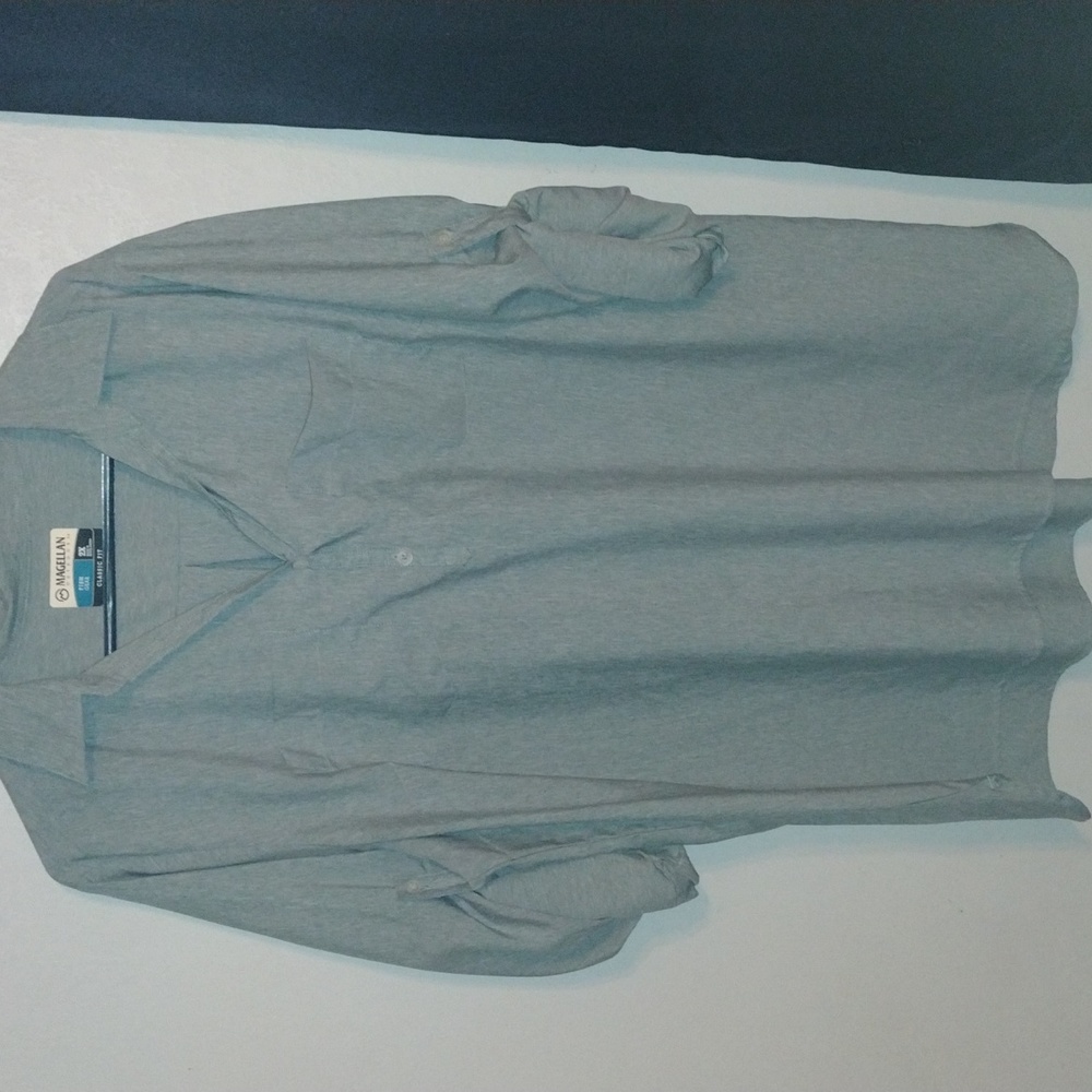 Magellan  Fish Gear Women's 3/4 sleeve Blouse Olive EUC XXL